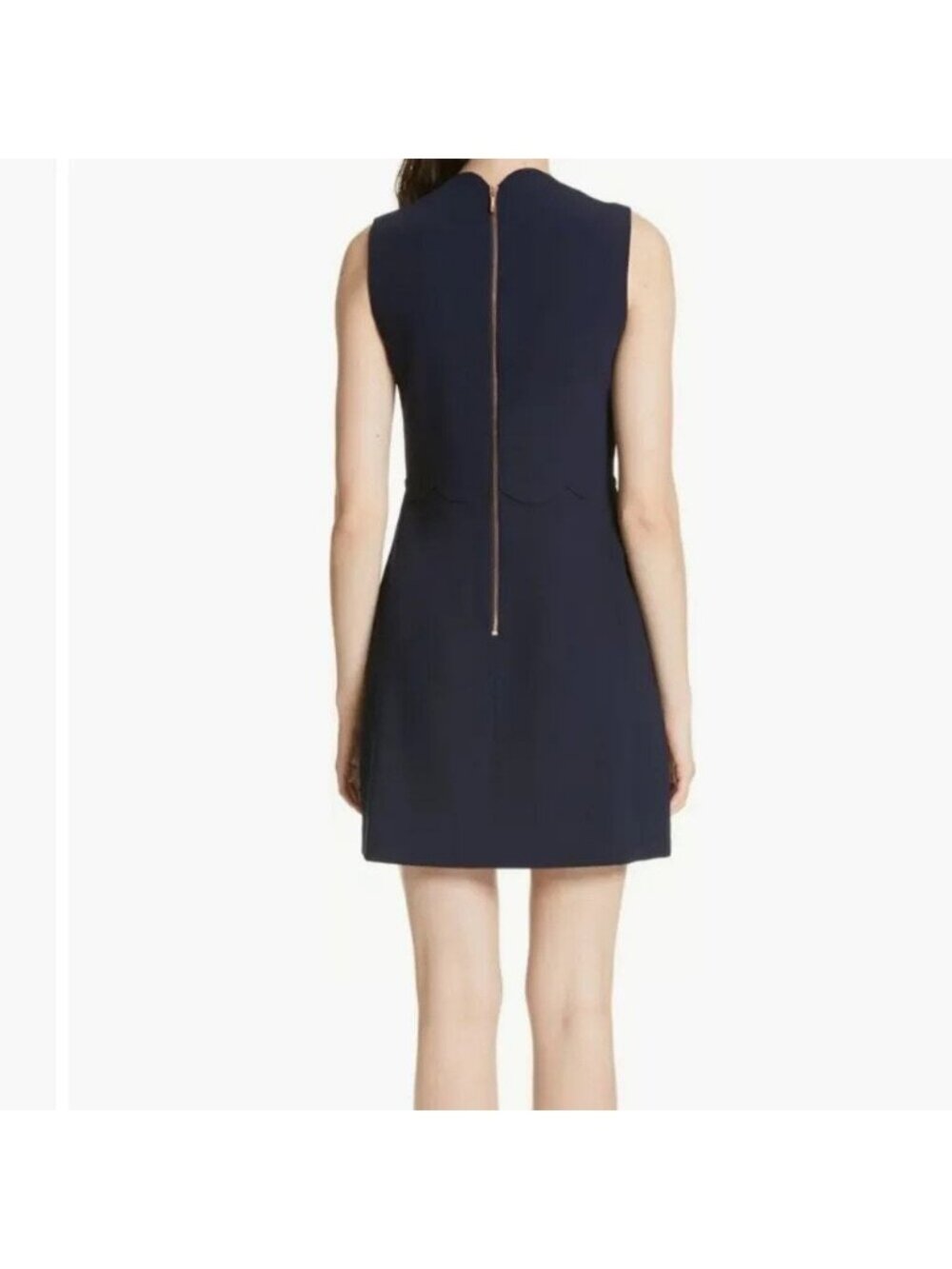 Ted Baker London Rubeyed Scallop Edge A-Line Dress - Picture 2 of 8